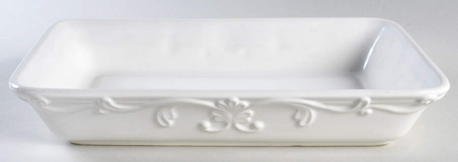 Vintage Ivory (Creamy White) 12" Rectangular Baker by JCPenney-1