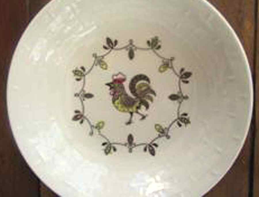 Golden Rooster Fruit/Dessert (Sauce) Bowl by Japan-1