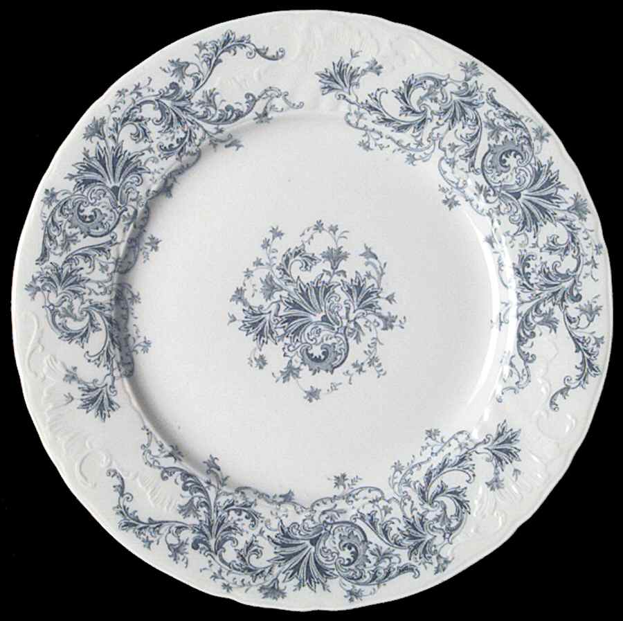Waldorf Blue Gray (No Gold) Luncheon Plate by Johnson Brothers-1