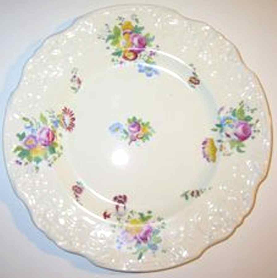 Crescent Bouquets Dinner Plate by George Jones & Sons-1