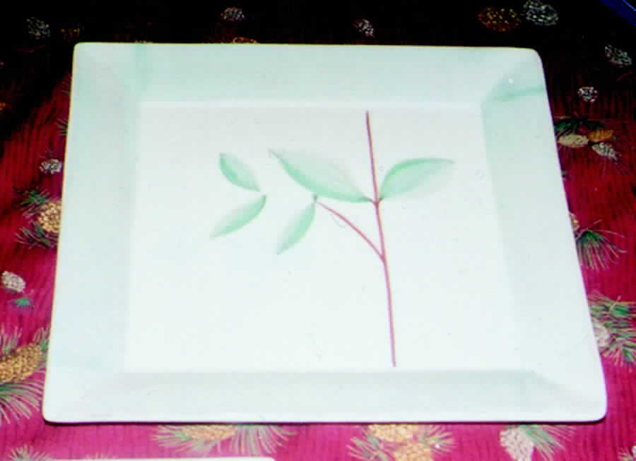 Aqua Vine Dinner Plate by JCPenney-1