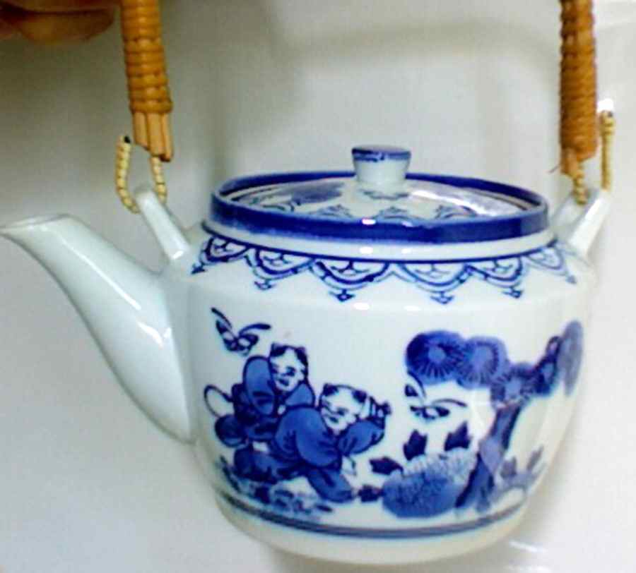 JAP232 Wood Handle Teapot & Lid by Japan-1