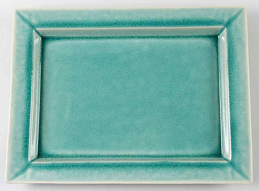 Tourron Jade 14" Rectangular Serving Platter by Jars-France-1