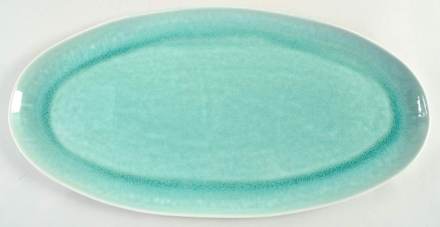 Tourron Jade 21" Oval Serving Platter by Jars-France-1