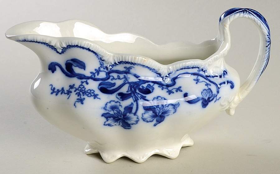 Delmonte (Flow Blue, No Gold Accent) Gravy Boat by Johnson Brothers-1