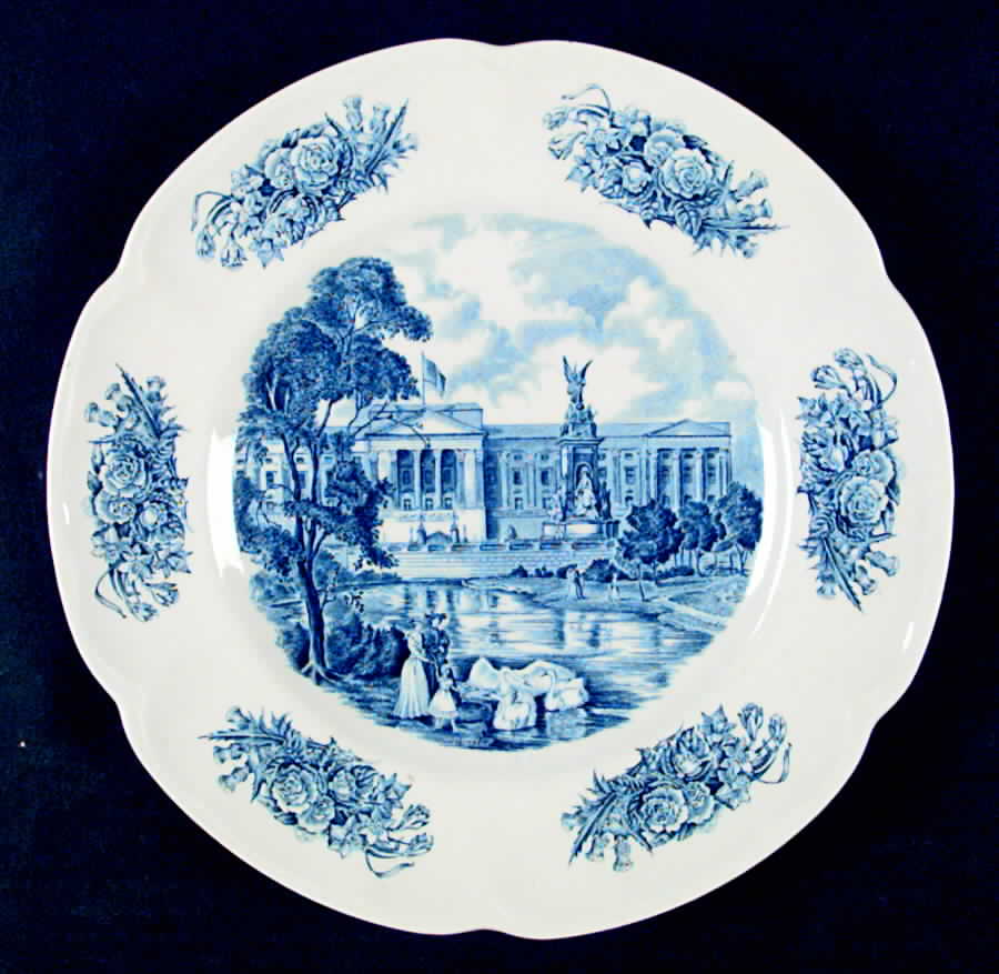 Royal Homes of Britain Blue Dinner Plate by Johnson Brothers-1