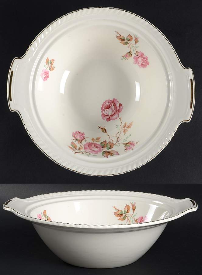 Miniver Rose Round Vegetable No Lid by Johnson Brothers-1