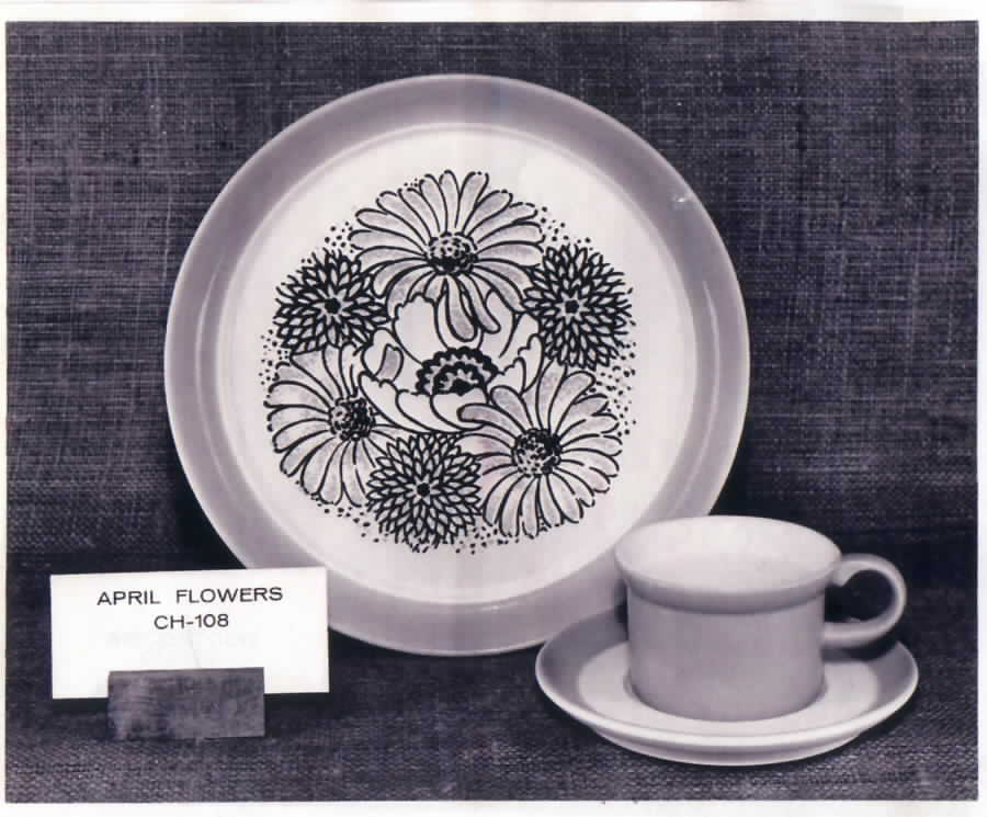 April Flowers Dinner Plate by Jepcor-1
