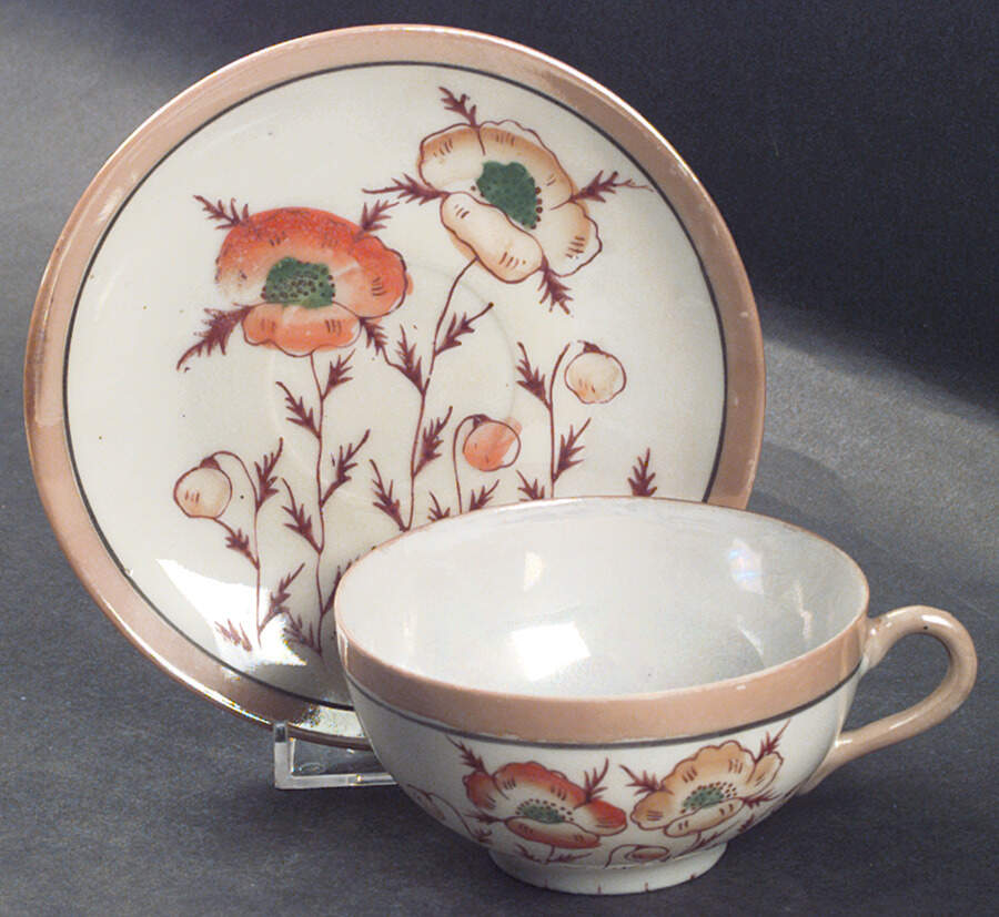 JAP253 Flat Cup & Saucer Set by Japan-1
