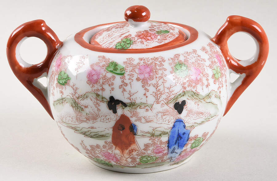 JAP254 Sugar Bowl & Lid by Japan-1