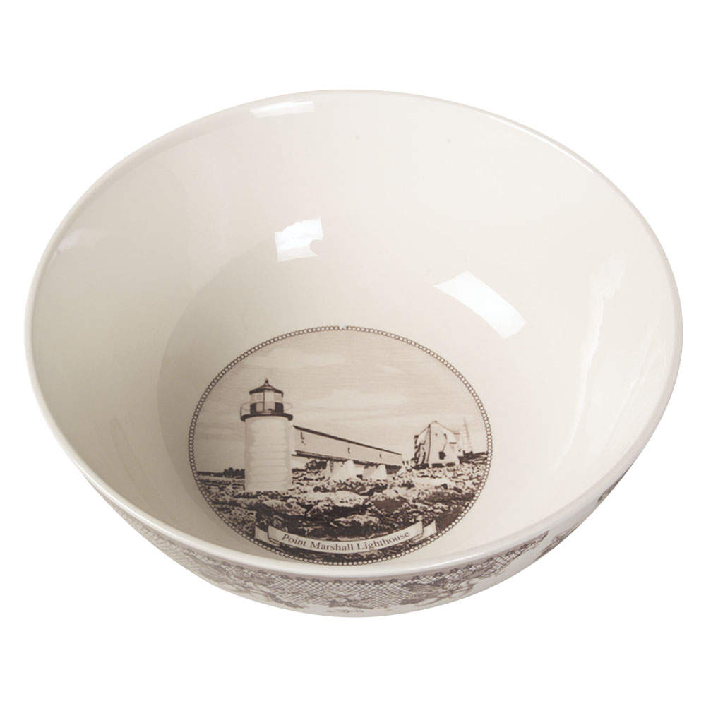 Historic America Brown II (2002, 2003) 10" Large Salad Serving Bowl by Johnson Brothers-1