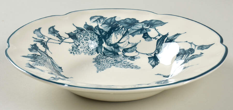 Hydrangea Blue 8" Soup/Pasta Bowl by Johnson Brothers-1