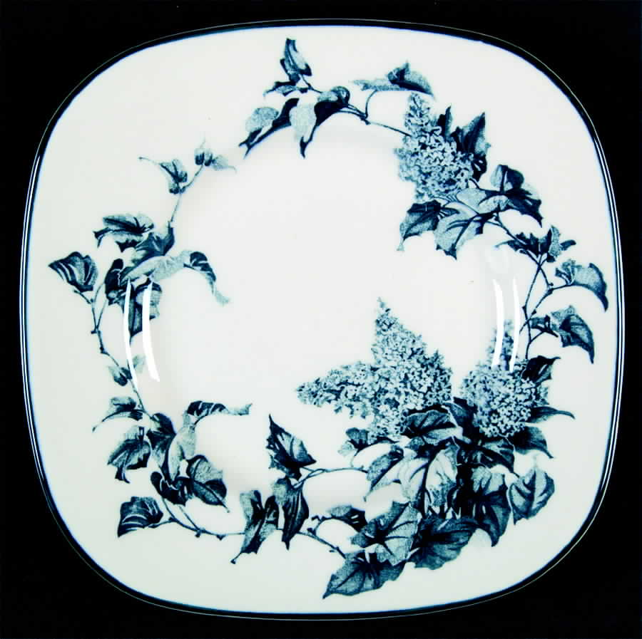 Hydrangea Blue Square Salad Plate by Johnson Brothers-1