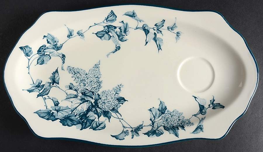 Hydrangea Blue Snack Plate by Johnson Brothers-1