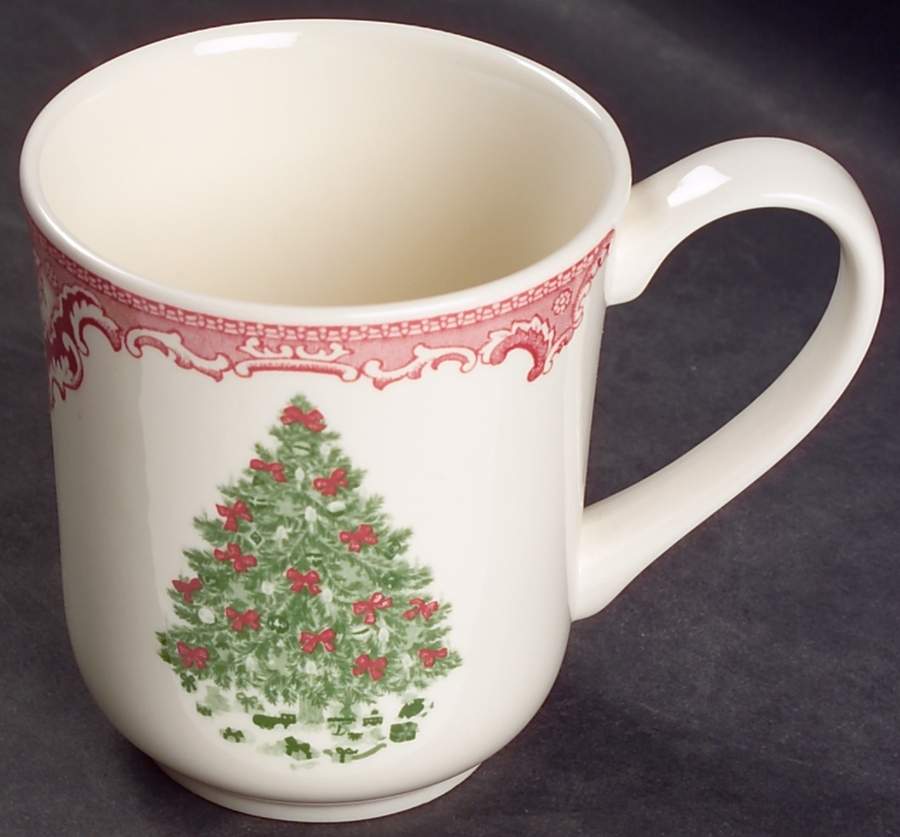 Old Britain Castles Pink Christmas(Made in England Mug by Johnson Brothers-1