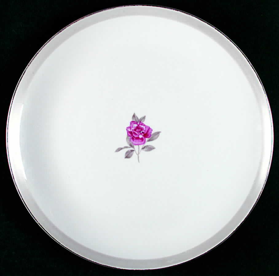 Red Rose Dinner Plate by Japan-1
