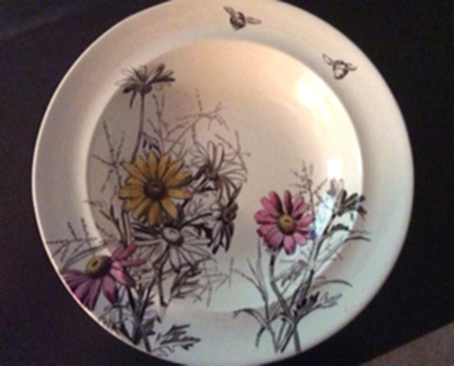 Chrysanthemin Multicolor Salad Plate by George Jones & Sons-1