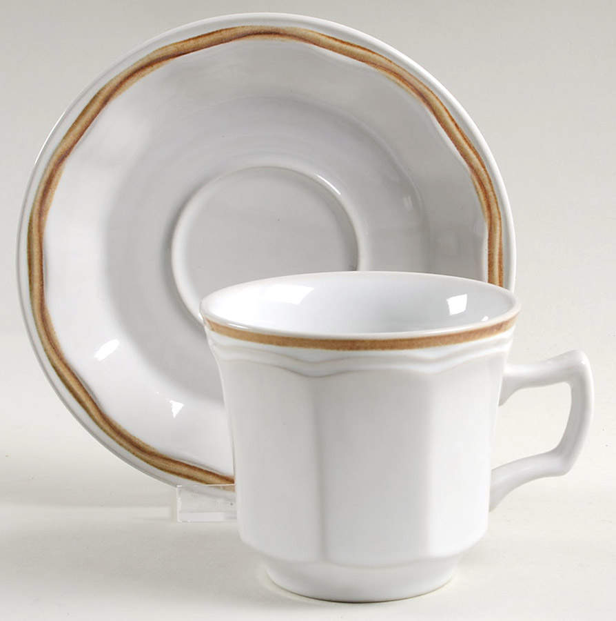 Wildflower Flat Cup & Saucer Set by Japan-1
