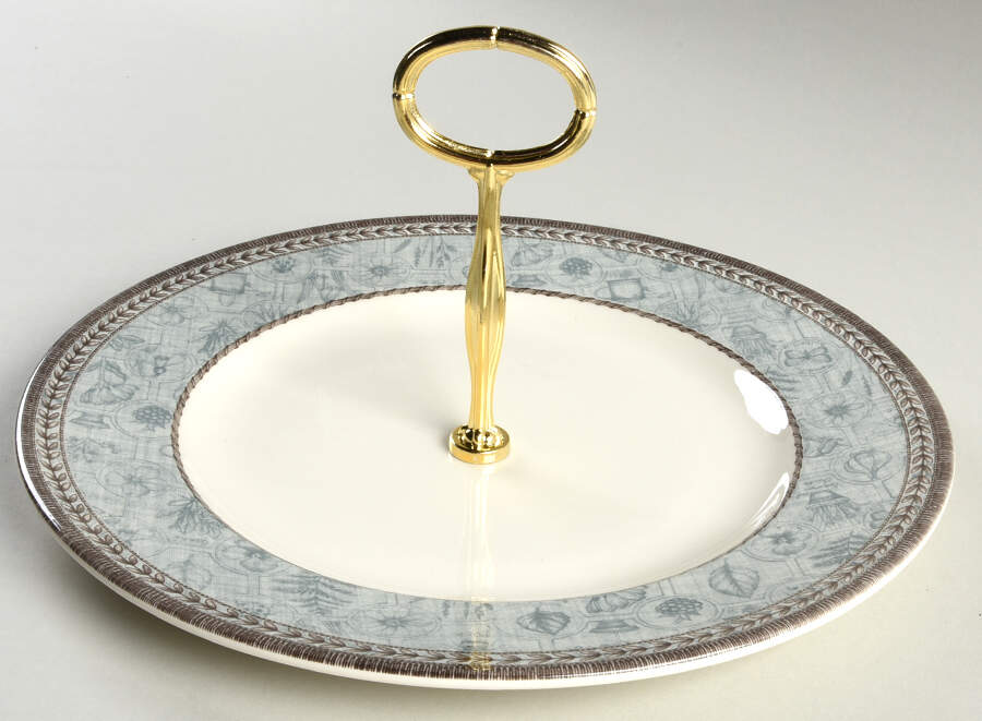 Manorwood Round Serving Plate with Center Handle (Dp) Hc by Johnson Brothers-1