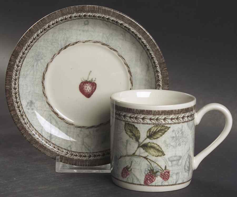 Manorwood Flat Demitasse Cup & Saucer Set by Johnson Brothers-1