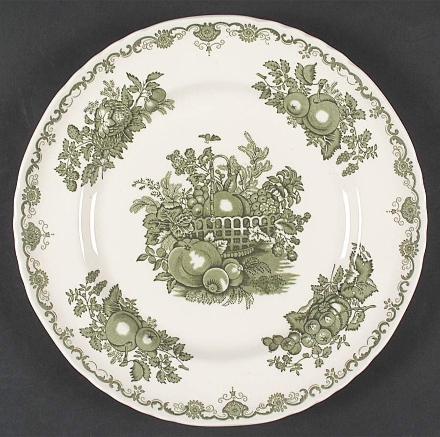 Fruit Basket Green Dinner Plate by Johnson Brothers-1