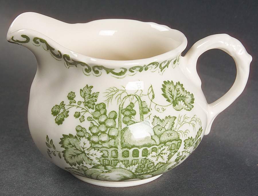 Fruit Basket Green Creamer by Johnson Brothers-1