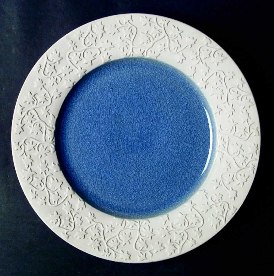 Nagar Brown Blue Dinner Plate by Jars-France-1