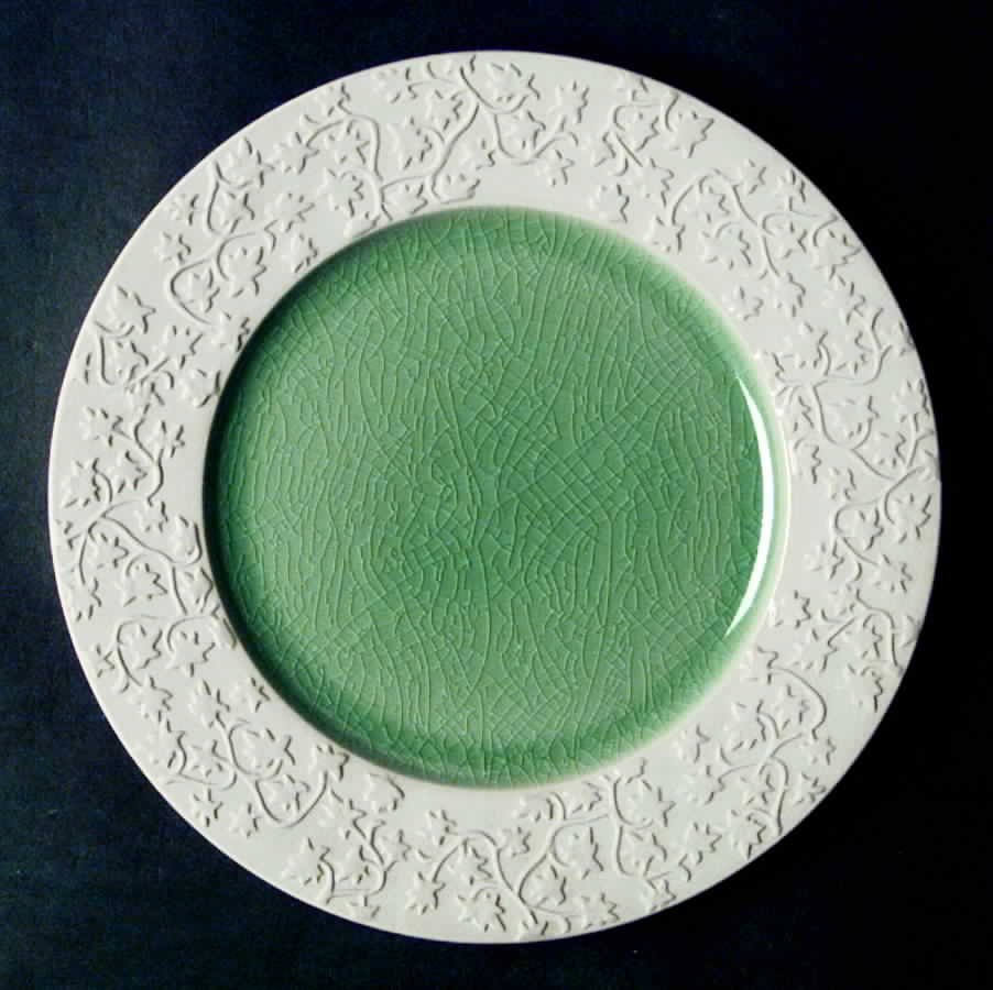 Nagar Brown Green Salad Plate by Jars-France-1