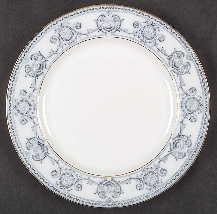 Haverhill (Gold Trim) Luncheon Plate by Johnson Brothers-1