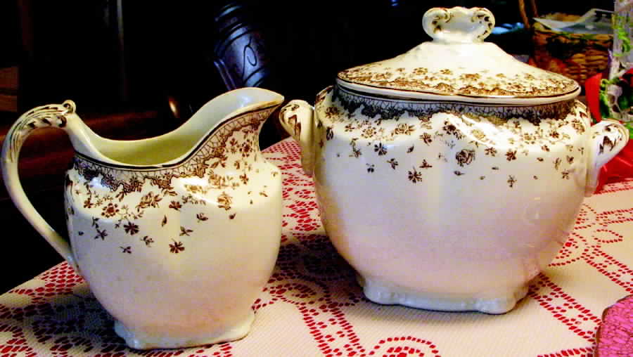 Gertrude Sugar Bowl & Lid by George Jones & Sons-1