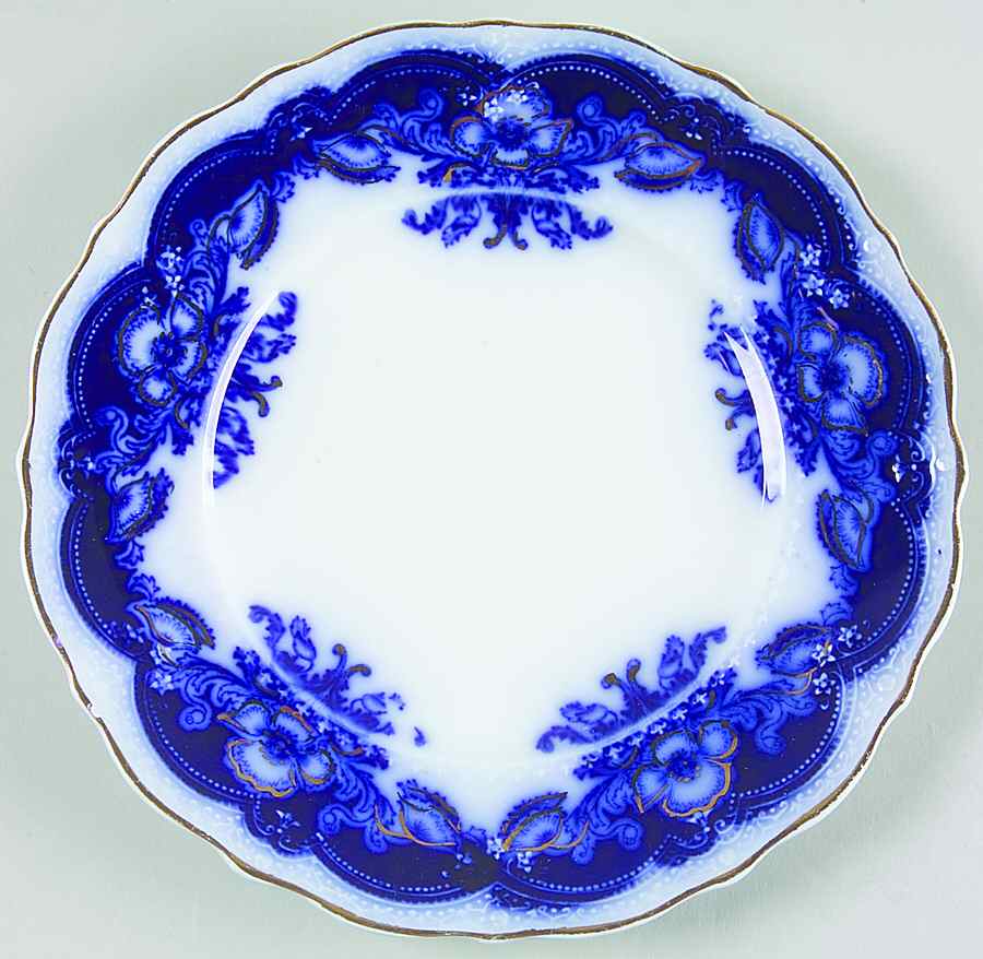 Oregon (Flow Blue) Dessert/Pie Plate by Johnson Brothers-1