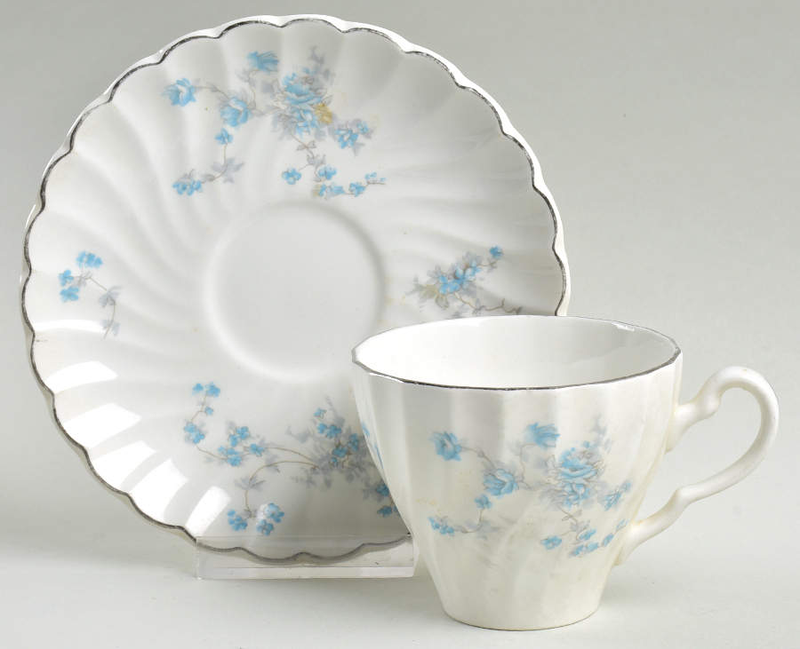 Cherise Flat Cup & Saucer Set by Johnson Brothers-1