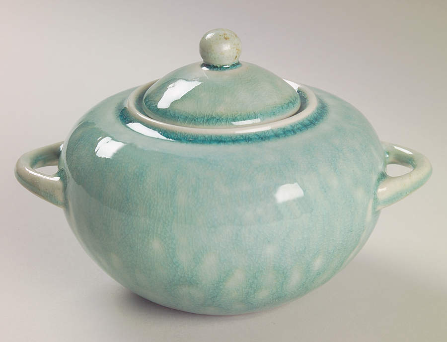 Basique Jade Sugar Bowl & Lid by Jars-France-1