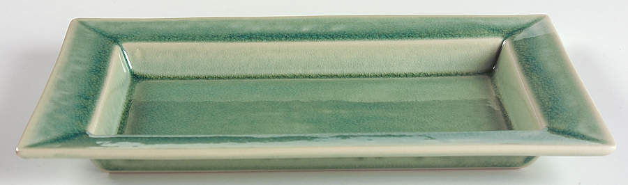 Basique Jade 11" Rectangular Serving Platter by Jars-France-1