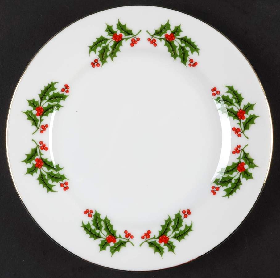 Holly Bread & Butter Plate by Japan-1