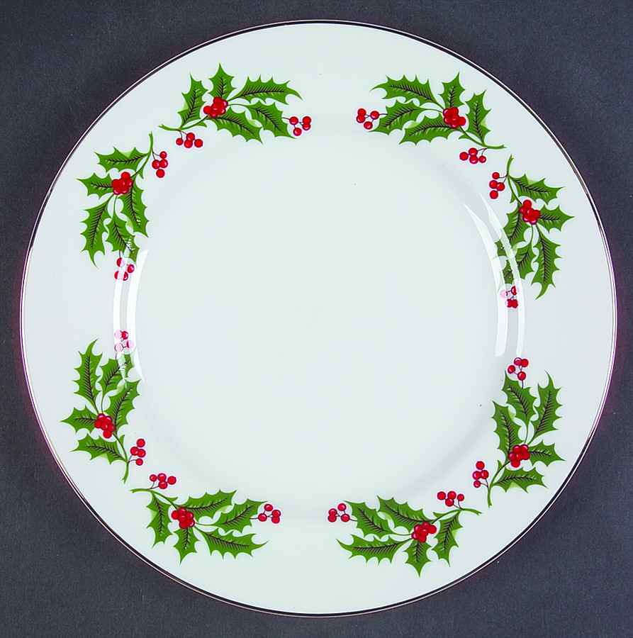 Holly Salad Plate by Japan-1