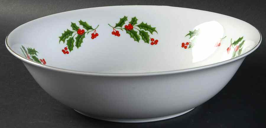 Holly 9" Round Vegetable Bowl by Japan-1