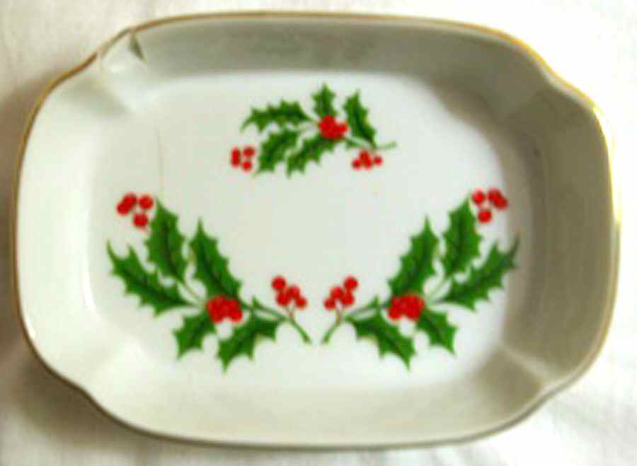 Holly Open Candy Dish by Japan-1