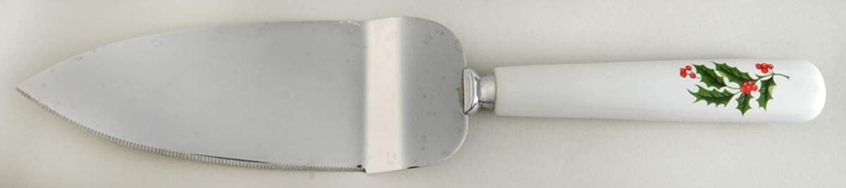 Holly Cake Server W/Stainless Blade by Japan-1