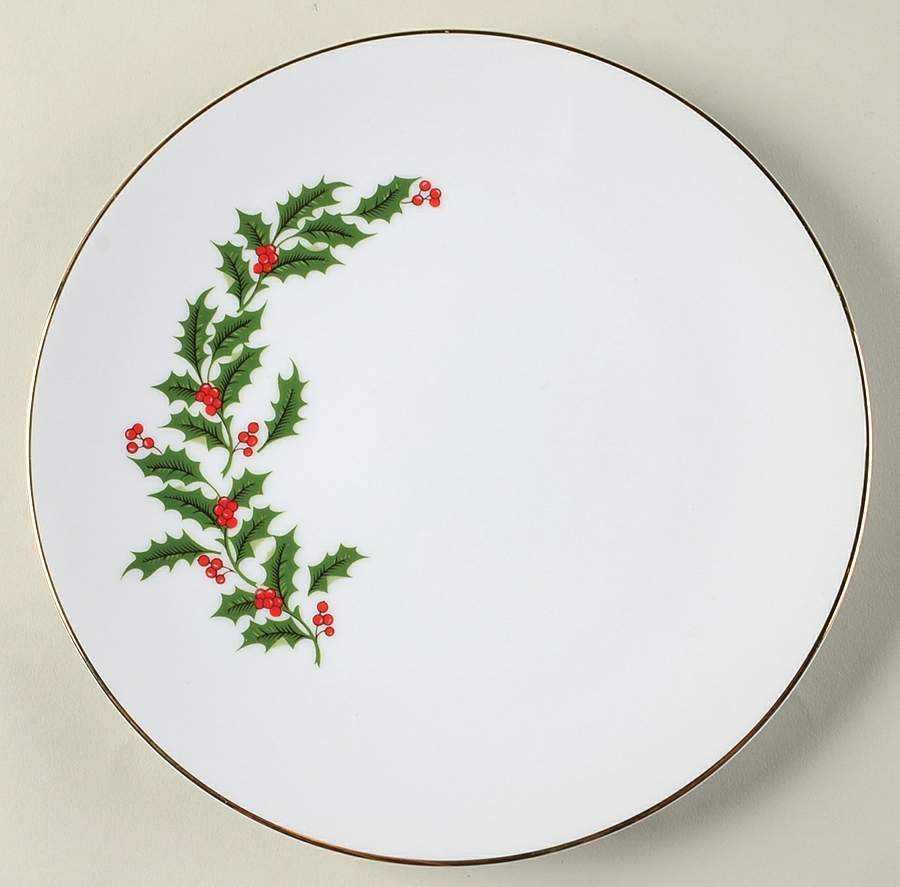 Holly Salad Plate by Japan-1