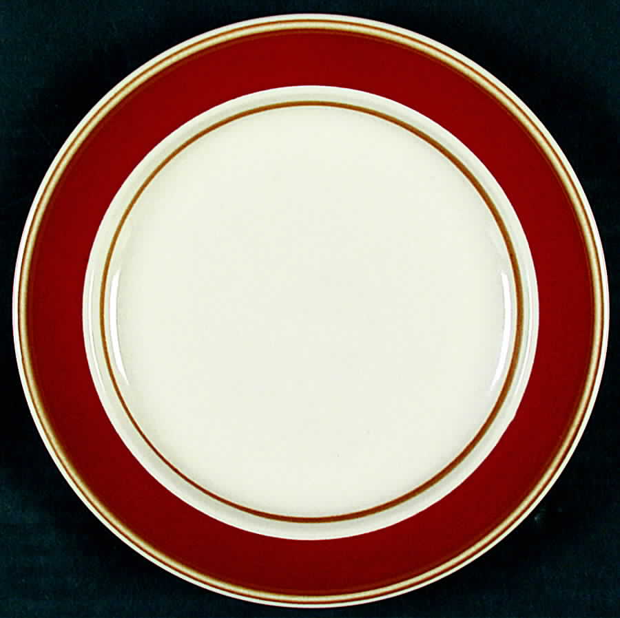 Sienna(Mustard Trim) Salad Plate by Japan-1