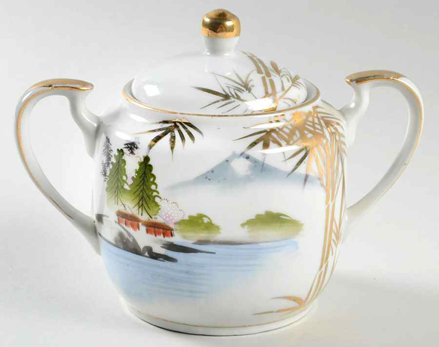 KUT134 Sugar Bowl & Lid by Kutani-1