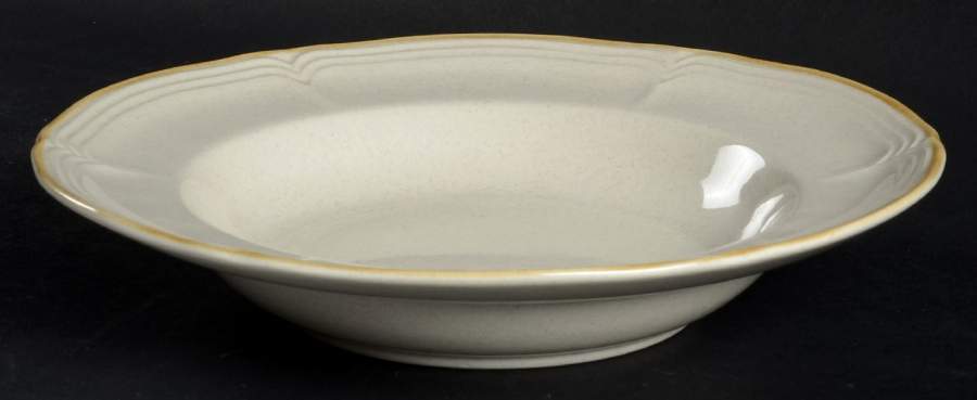 Country Garden Rim Soup Bowl by Japan-1