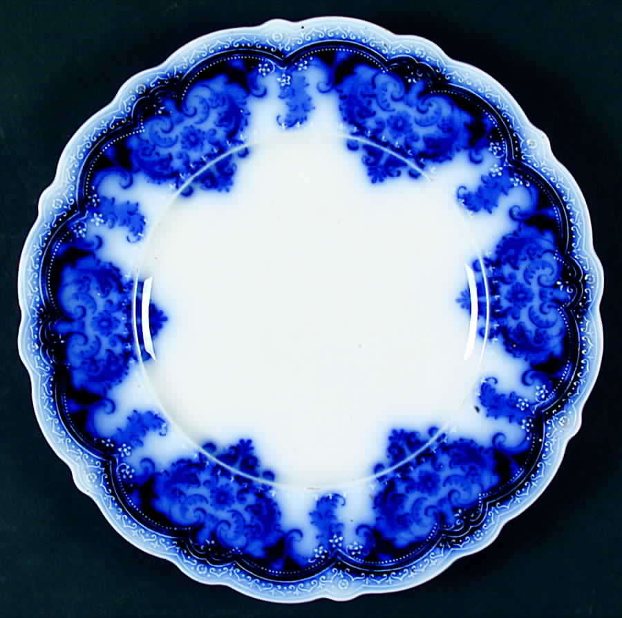 Georgia(Flow Blue, No Trim) Dinner Plate by Johnson Brothers-1