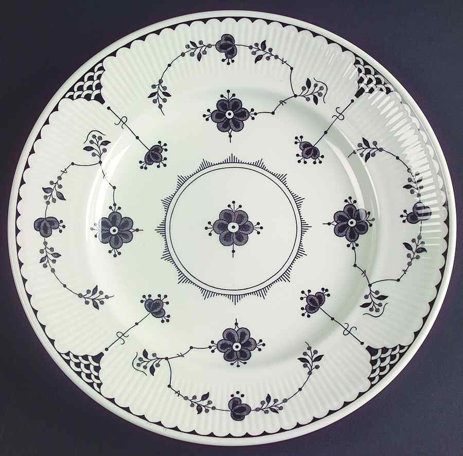 Denmark Black Dinner Plate by Johnson Brothers-1
