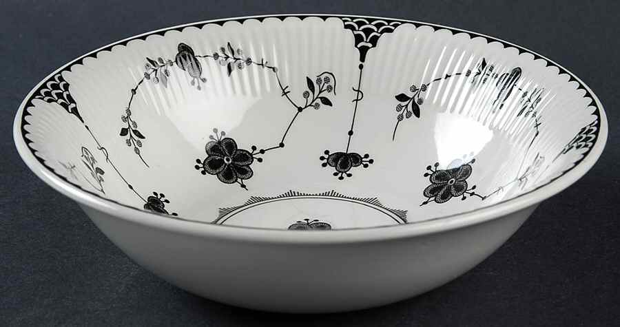 Denmark Black Soup/Cereal Bowl by Johnson Brothers-1