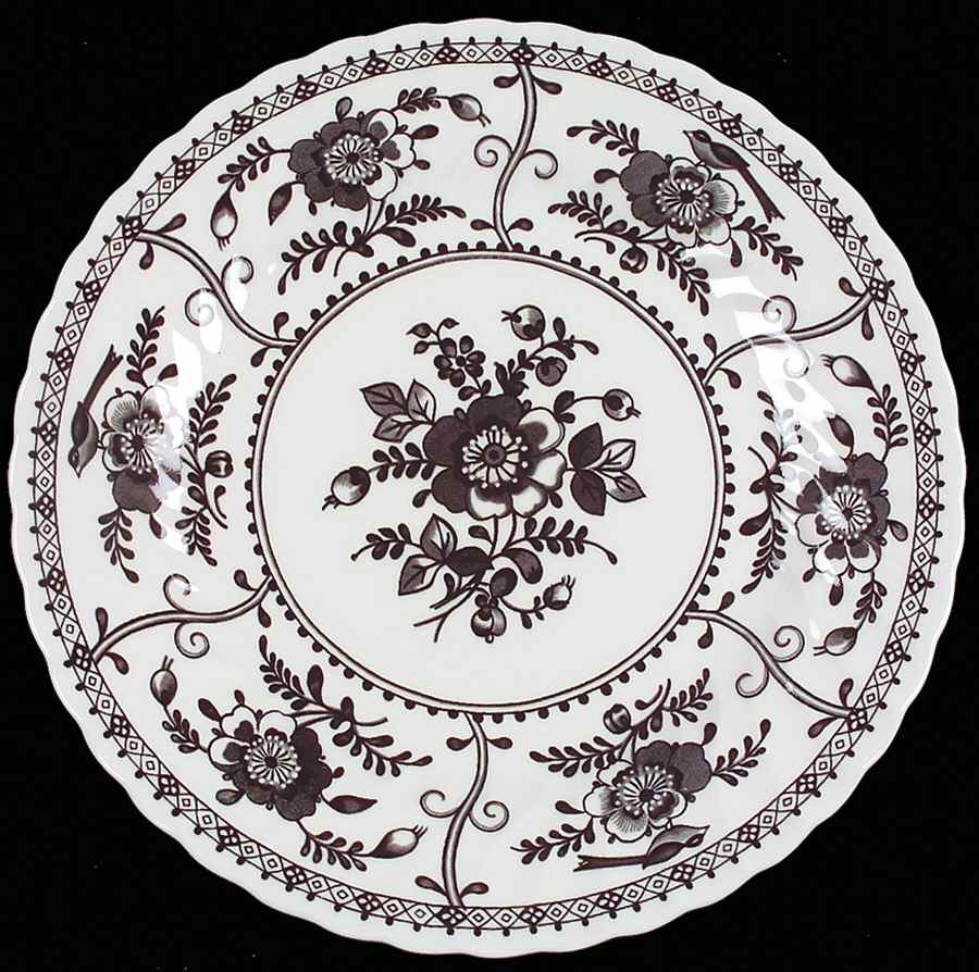 Indies Black Dinner Plate by Johnson Brothers-1
