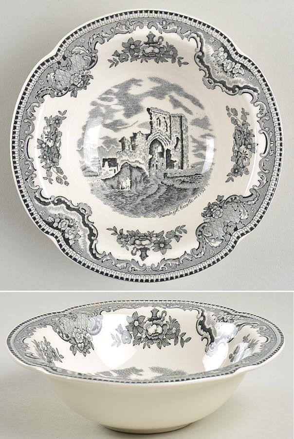 Old Britain Castles Black Soup/Cereal Bowl by Johnson Brothers-1