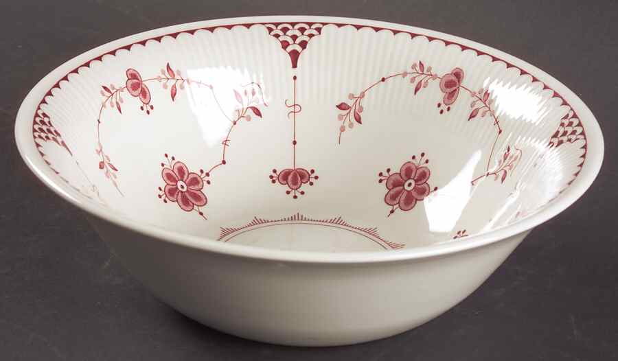 Denmark Pink 9" Round Vegetable Bowl by Johnson Brothers-1