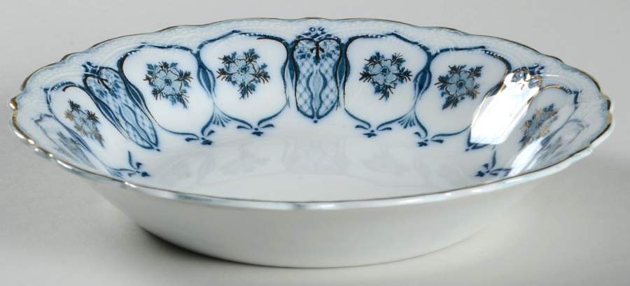 Eclipse (Blue Green Transfer) Coupe Soup Bowl by Johnson Brothers-1